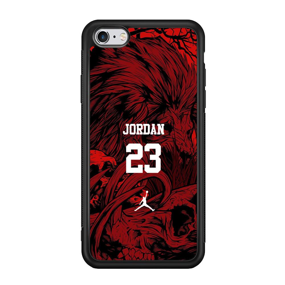 Air Jordan Lion Inside of Mind iPhone 6 Plus | 6s Plus Case-Rubber Black (2D Case)-Oxvistore