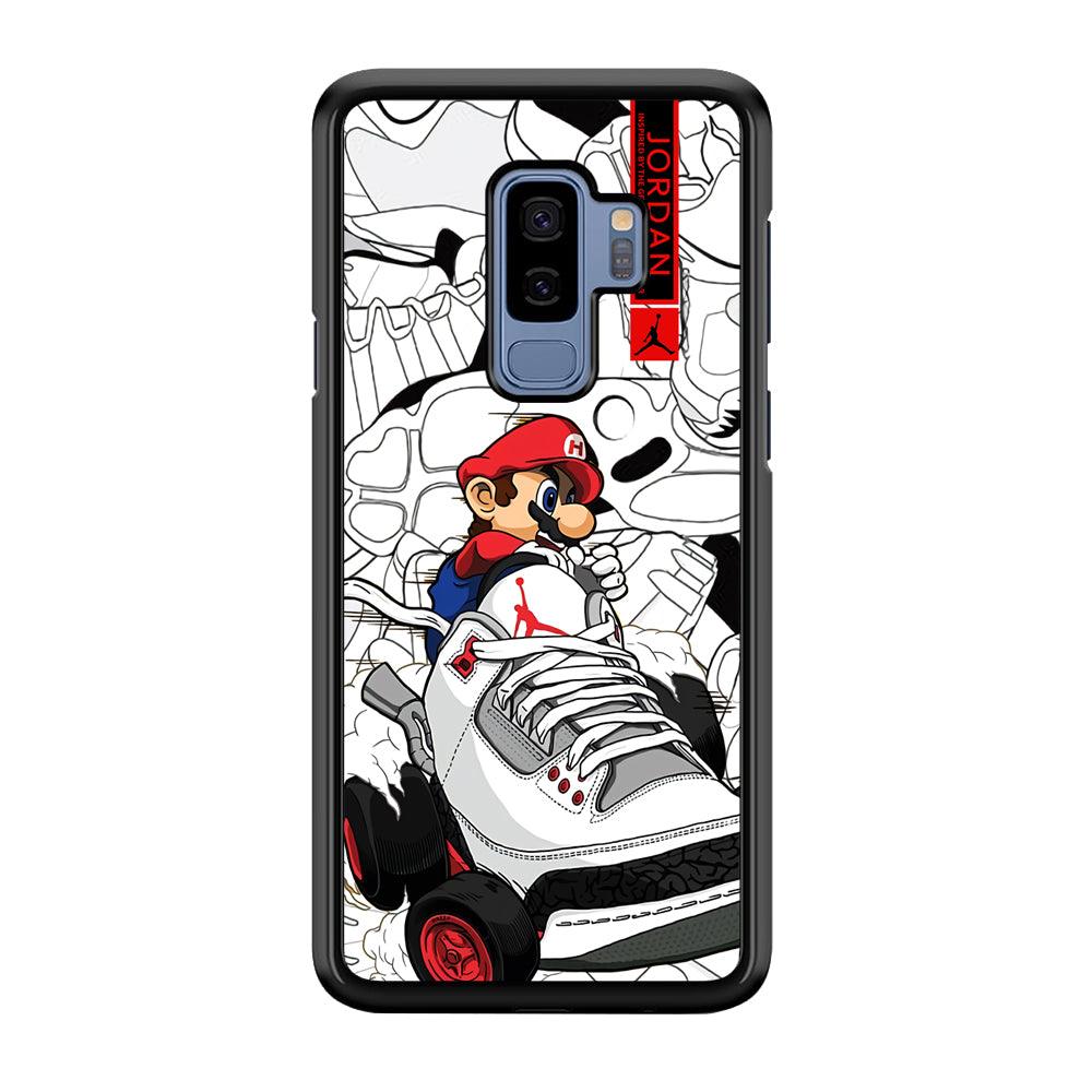 Air Jordan Mario Ride The Shoes Samsung Galaxy S9 Plus Case-Rubber Black (2D Case)-Oxvistore