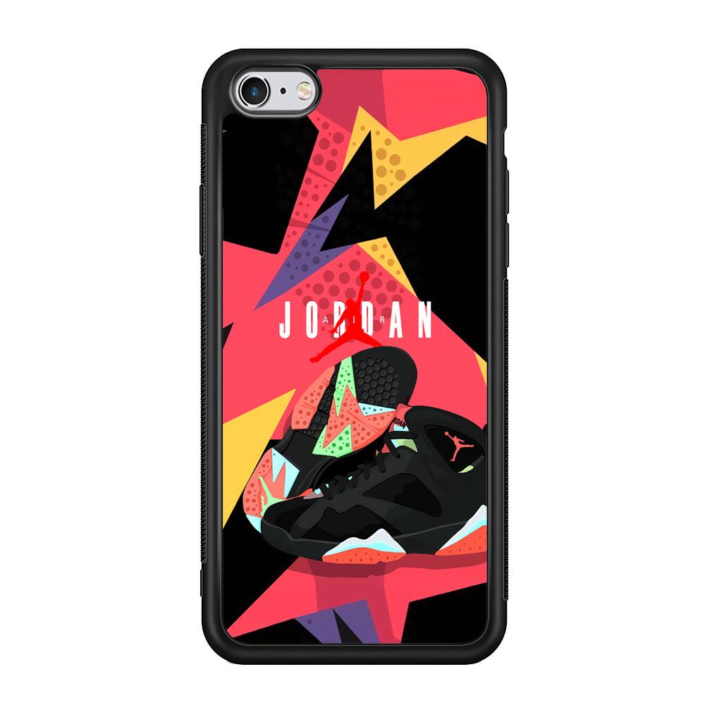 Air Jordan Milestones of Scramble iPhone 6 Plus | 6s Plus Case-Rubber Black (2D Case)-Oxvistore