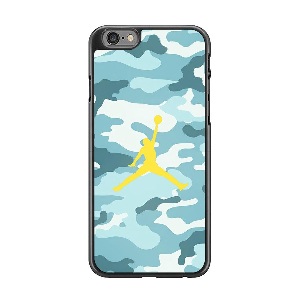 Air Jordan Ocean Camo iPhone 6 Plus | 6s Plus Case-Rubber Black (2D Case)-Oxvistore