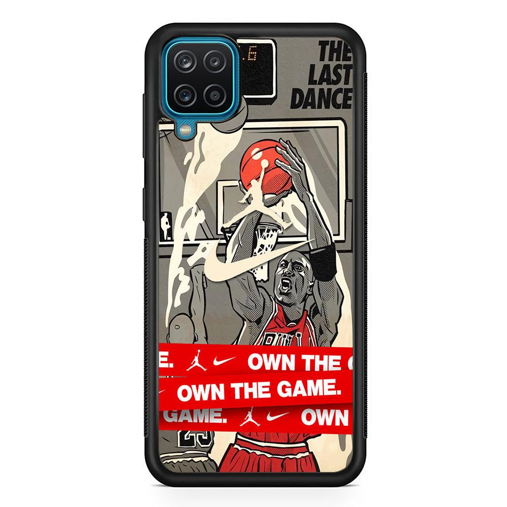 Air Jordan Own The Game Samsung Galaxy A12 Case-Rubber Black (2D Case)-Oxvistore