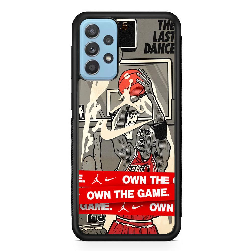 Air Jordan Own The Game Samsung Galaxy A72 Case-Rubber Black (2D Case)-Oxvistore