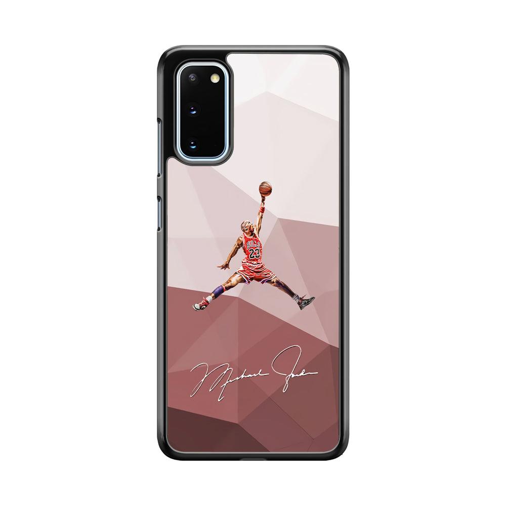 Air Jordan Real Fighter Samsung Galaxy S20 Case-Rubber Black (2D Case)-Oxvistore