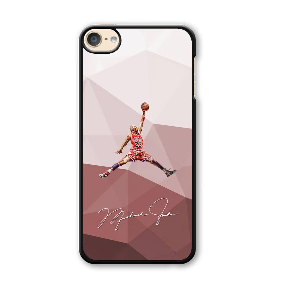 Air Jordan Real Fighter iPod Touch 6 Case-Plastic Black (2D Case)-Oxvistore