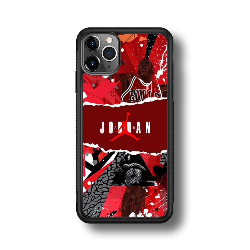 Air Jordan Real Soul iPhone 11 Pro Case-Rubber Black (2D Case)-Oxvistore