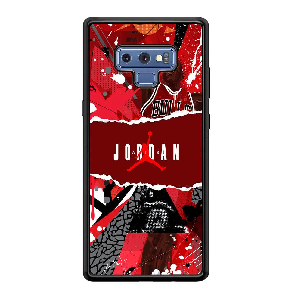 Air Jordan Real Soul Samsung Galaxy Note 9 Case-Rubber Black (2D Case)-Oxvistore