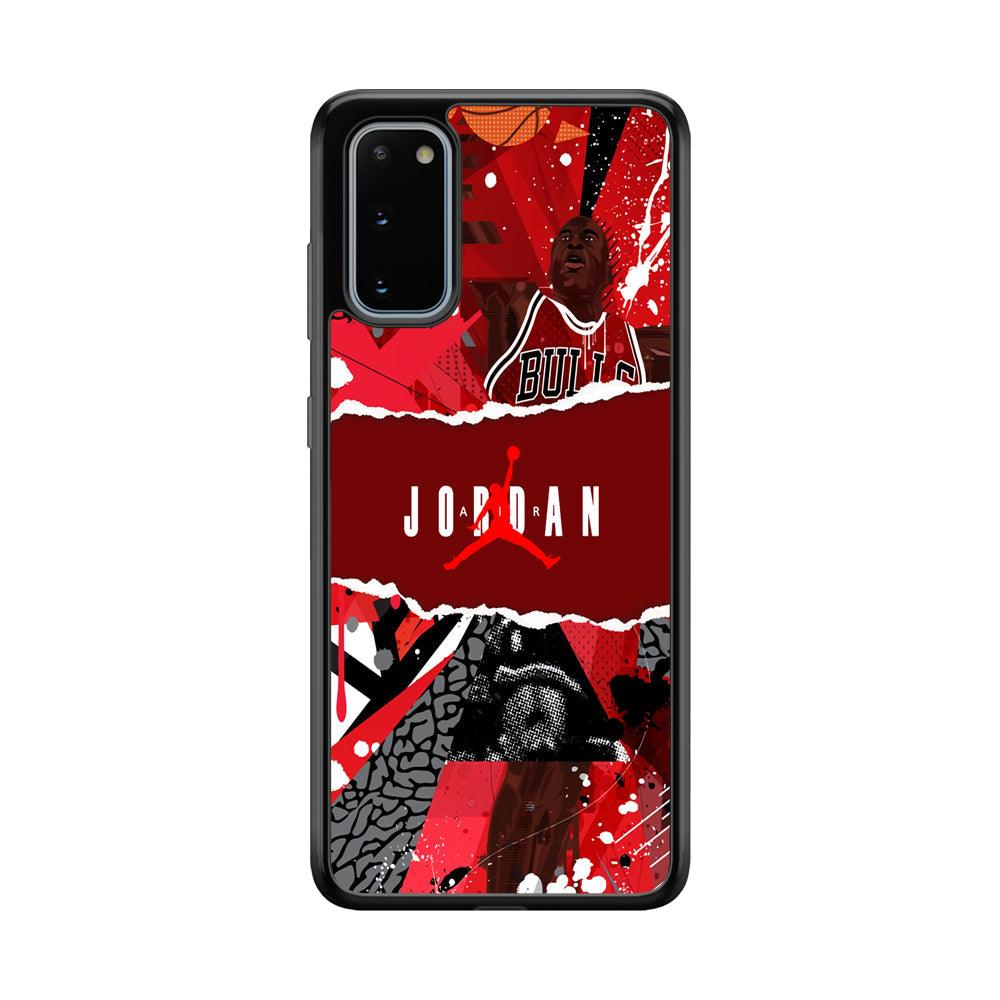 Air Jordan Real Soul Samsung Galaxy S20 Case-Rubber Black (2D Case)-Oxvistore
