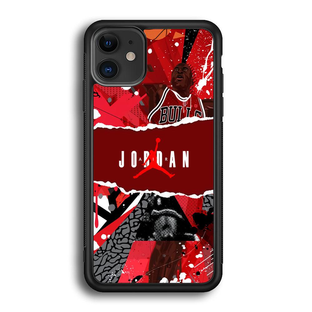 Air Jordan Real Soul iPhone 11 Case-Rubber Black (2D Case)-Oxvistore
