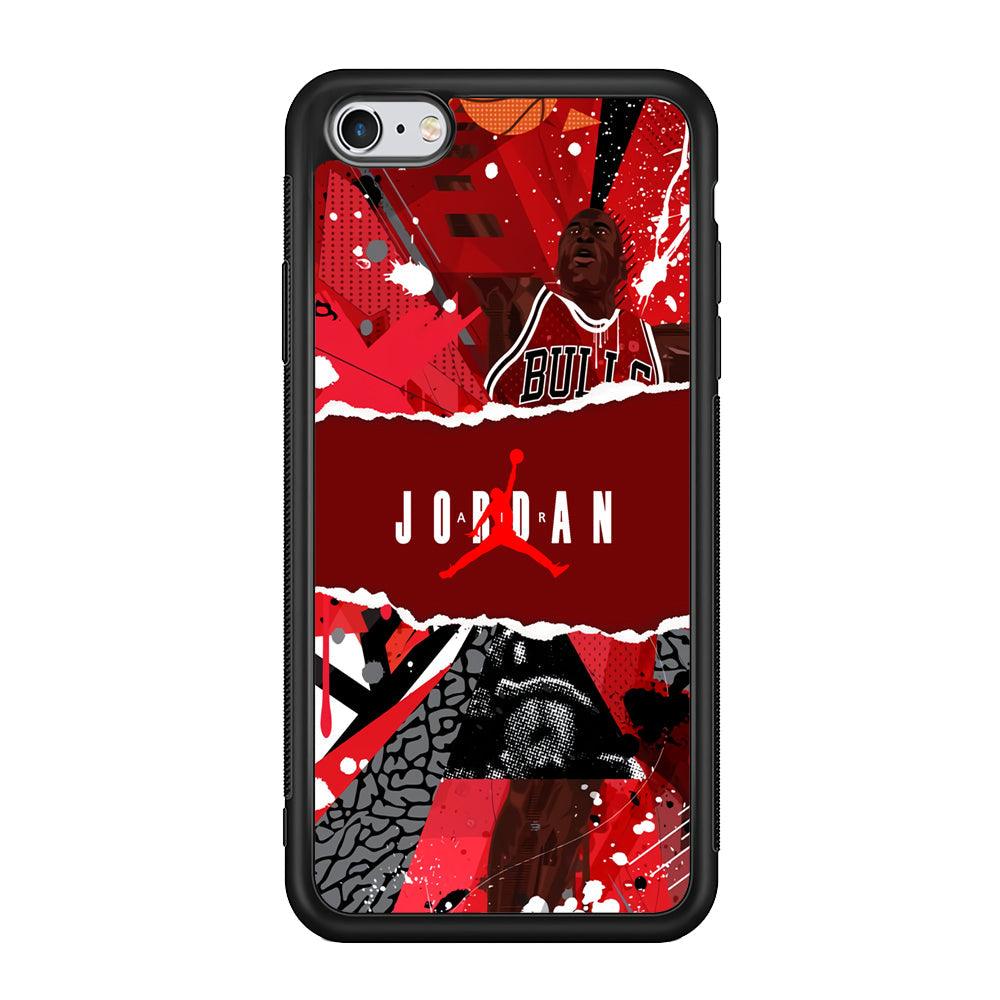 Air Jordan Real Soul iPhone 6 Plus | 6s Plus Case-Rubber Black (2D Case)-Oxvistore
