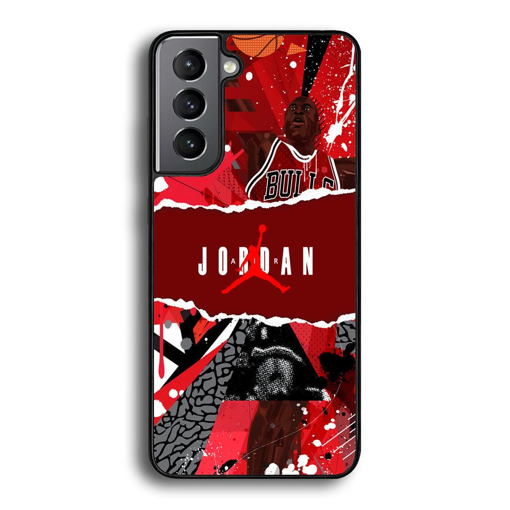 Air Jordan Real Soul Samsung Galaxy S22 Plus Case-Rubber Black (2D Case)-Oxvistore