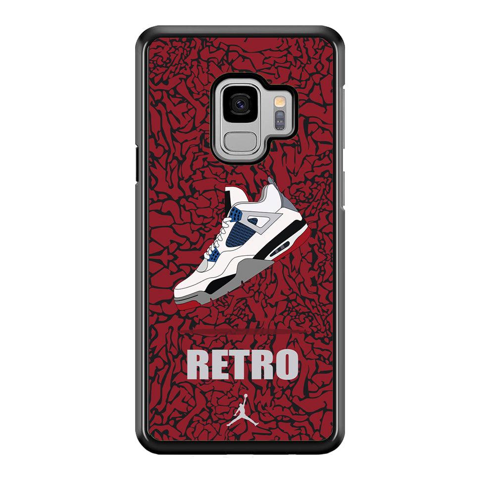 Air Jordan Retro Creation Samsung Galaxy S9 Case-Rubber Black (2D Case)-Oxvistore