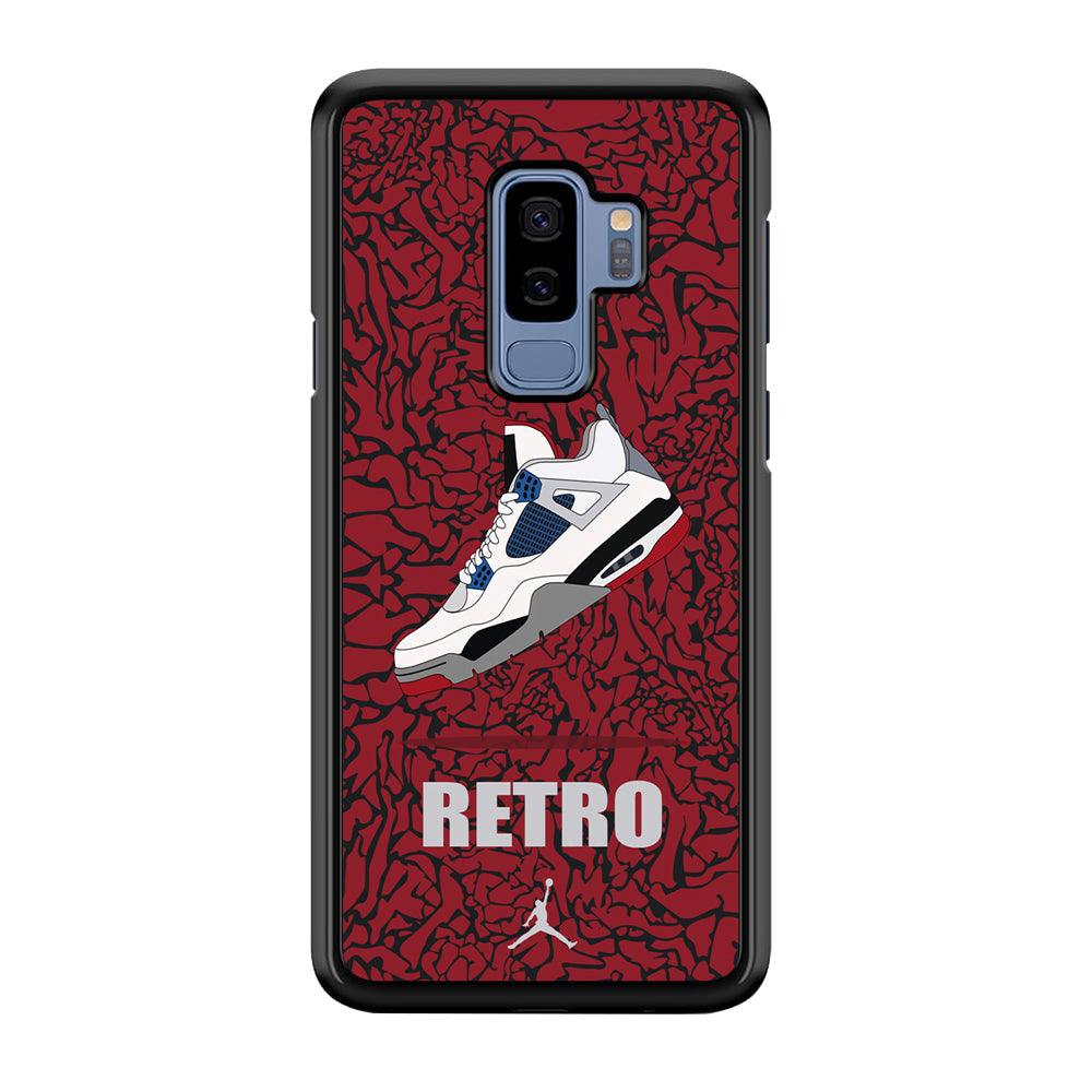 Air Jordan Retro Creation Samsung Galaxy S9 Plus Case-Rubber Black (2D Case)-Oxvistore