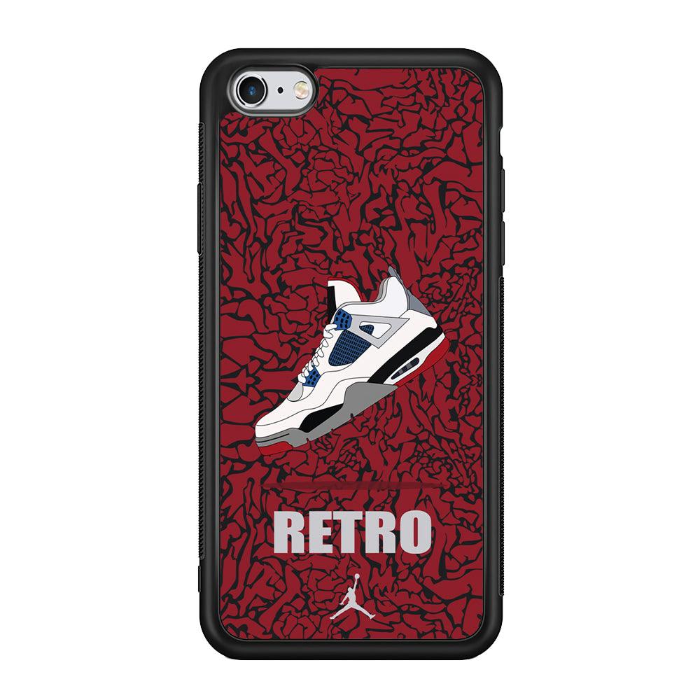 Air Jordan Retro Creation iPhone 6 Plus | 6s Plus Case-Rubber Black (2D Case)-Oxvistore