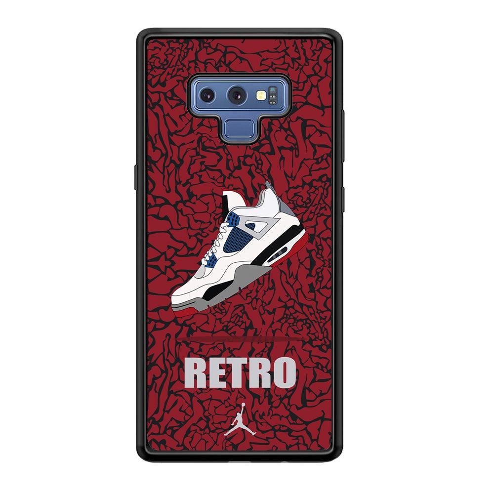Air Jordan Retro Creation Samsung Galaxy Note 9 Case-Rubber Black (2D Case)-Oxvistore