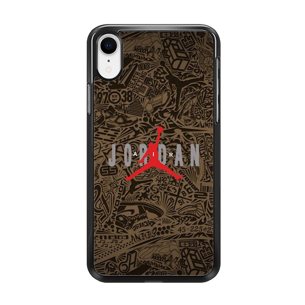 Air Jordan Summary of Accession iPhone XR Case-Rubber Black (2D Case)-Oxvistore