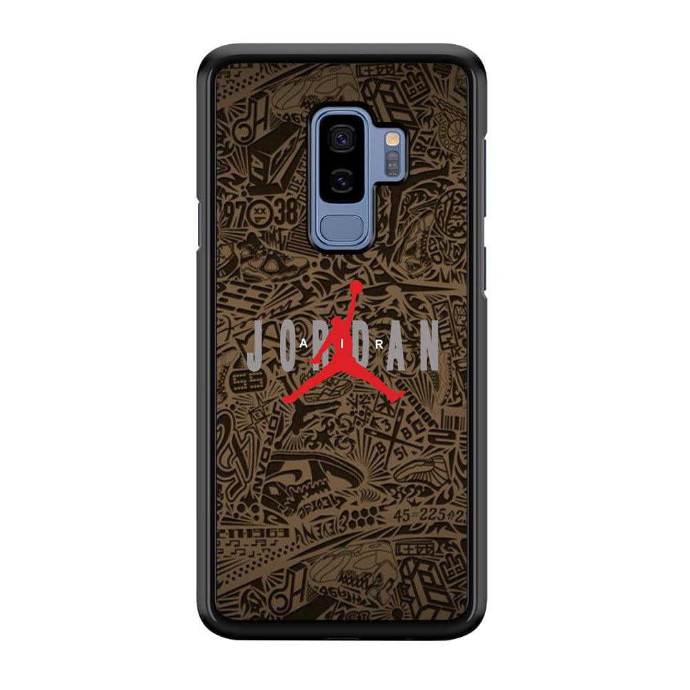 Air Jordan Summary of Accession Samsung Galaxy S9 Plus Case-Rubber Black (2D Case)-Oxvistore