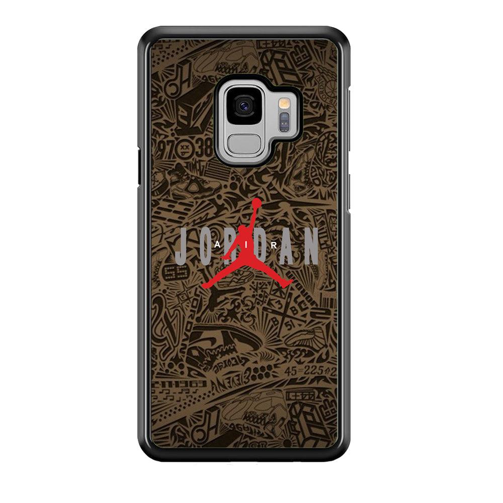 Air Jordan Summary of Accession Samsung Galaxy S9 Case-Rubber Black (2D Case)-Oxvistore