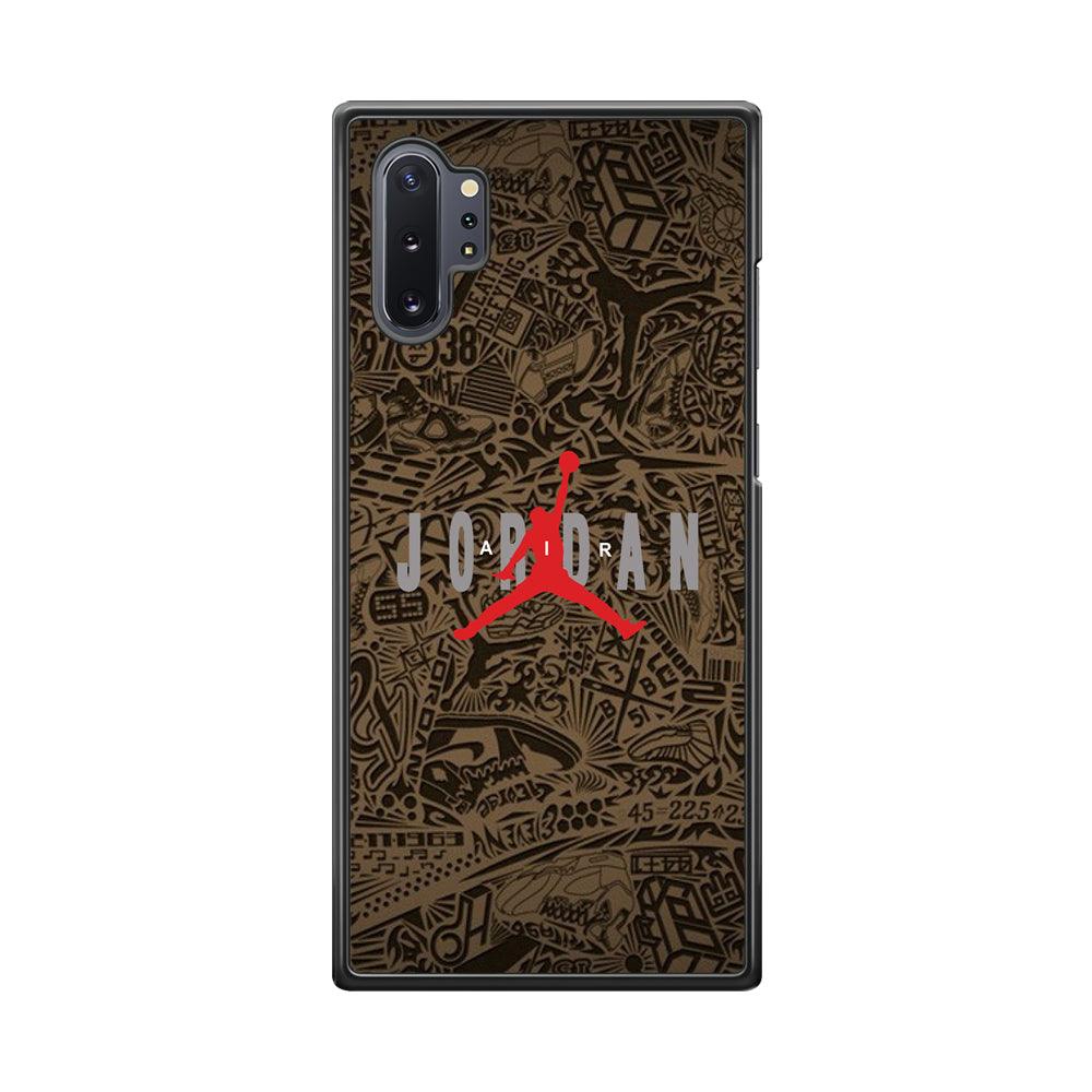 Air Jordan Summary of Accession Samsung Galaxy Note 10 Plus Case-Rubber Black (2D Case)-Oxvistore