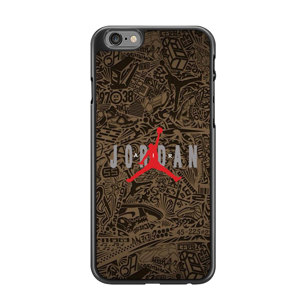 Air Jordan Summary of Accession iPhone 6 Plus | 6s Plus Case-Rubber Black (2D Case)-Oxvistore
