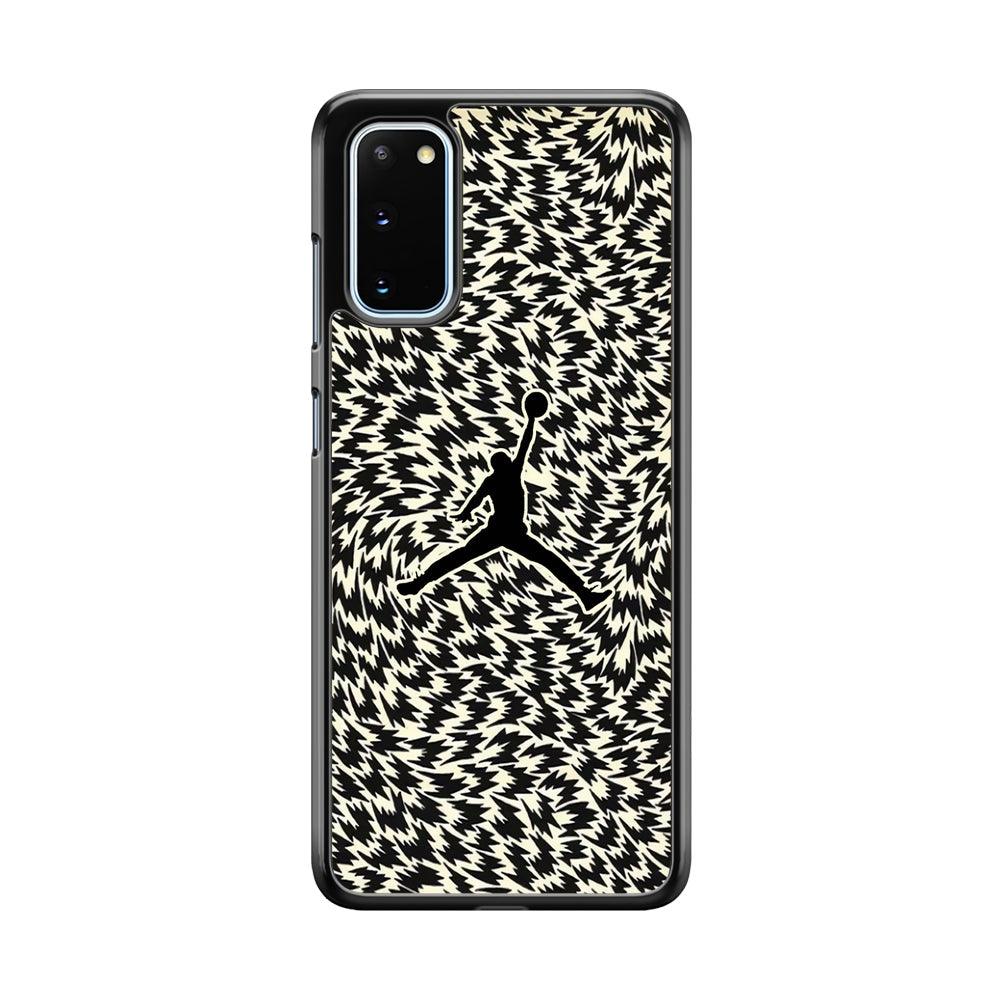 Air Jordan Vortex Samsung Galaxy S20 Case-Rubber Black (2D Case)-Oxvistore
