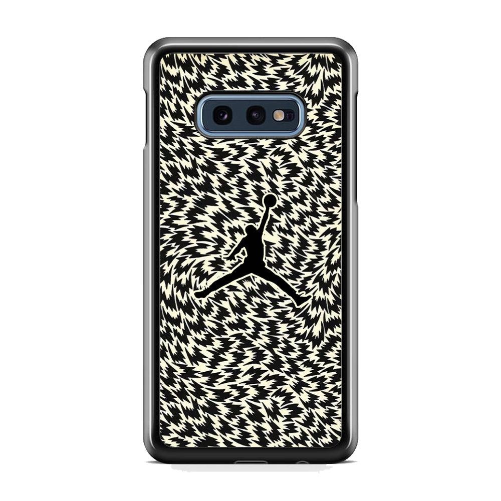 Air Jordan Vortex Samsung Galaxy S10E Case-Rubber Black (2D Case)-Oxvistore