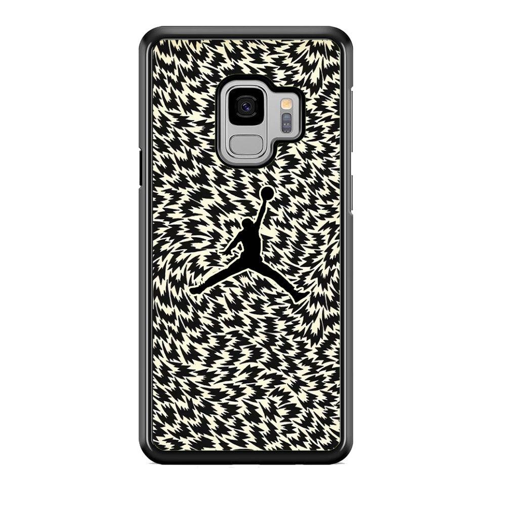 Air Jordan Vortex Samsung Galaxy S9 Case-Rubber Black (2D Case)-Oxvistore