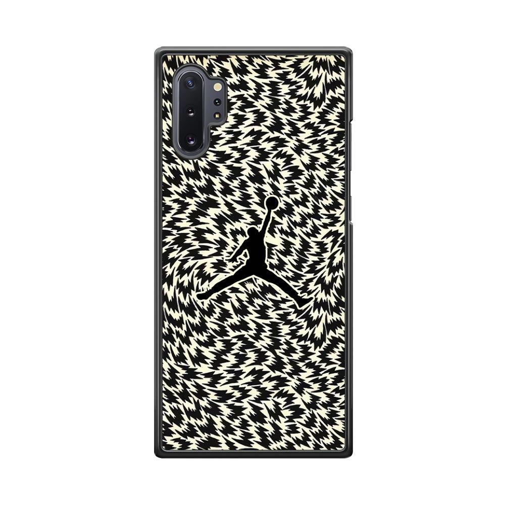 Air Jordan Vortex Samsung Galaxy Note 10 Plus Case-Rubber Black (2D Case)-Oxvistore