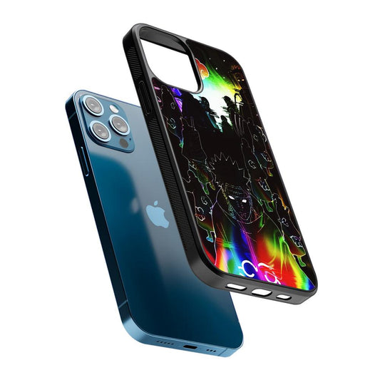 Akatsuki All Members Silhouette 2D Rubber Phone Case-Oxvistore