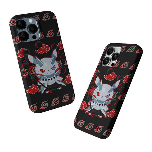 Akatsuki Pikachu Pokemon 2 in 1 Tough Phone Case-Oxvistore