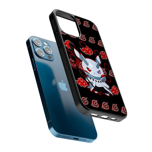 Akatsuki Pikachu Pokemon 2D Rubber Phone Case-Oxvistore