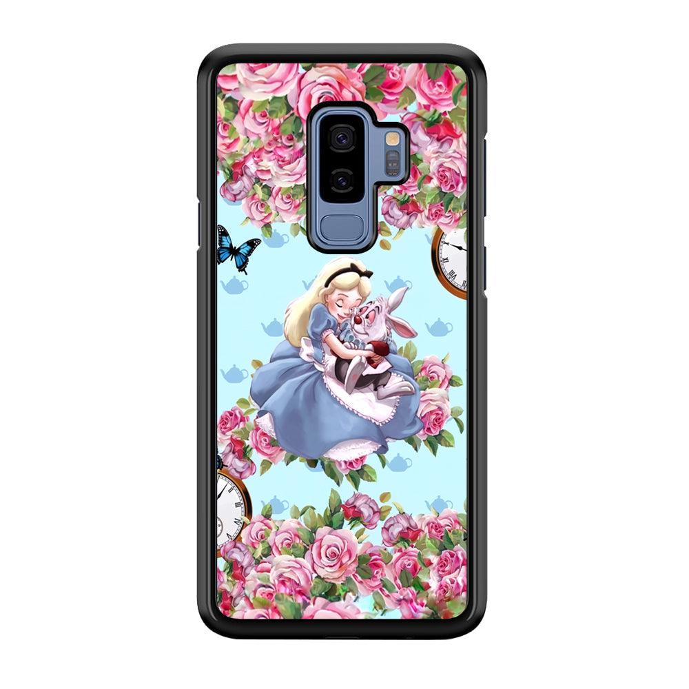 Alice in Wonderland a Warm Hug Samsung Galaxy S9 Plus Case-Rubber Black (2D Case)-Oxvistore