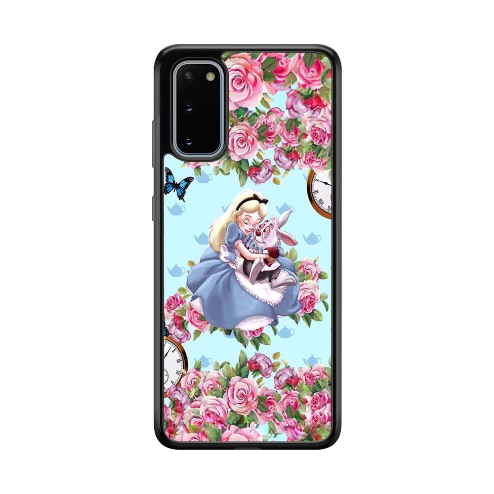 Alice in Wonderland a Warm Hug Samsung Galaxy S20 Case-Rubber Black (2D Case)-Oxvistore