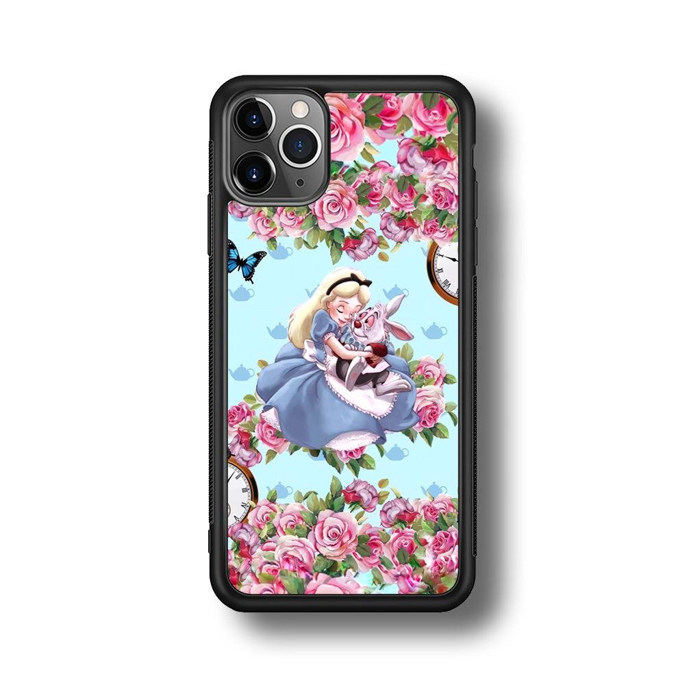Alice in Wonderland a Warm Hug iPhone 11 Pro Case-Rubber Black (2D Case)-Oxvistore