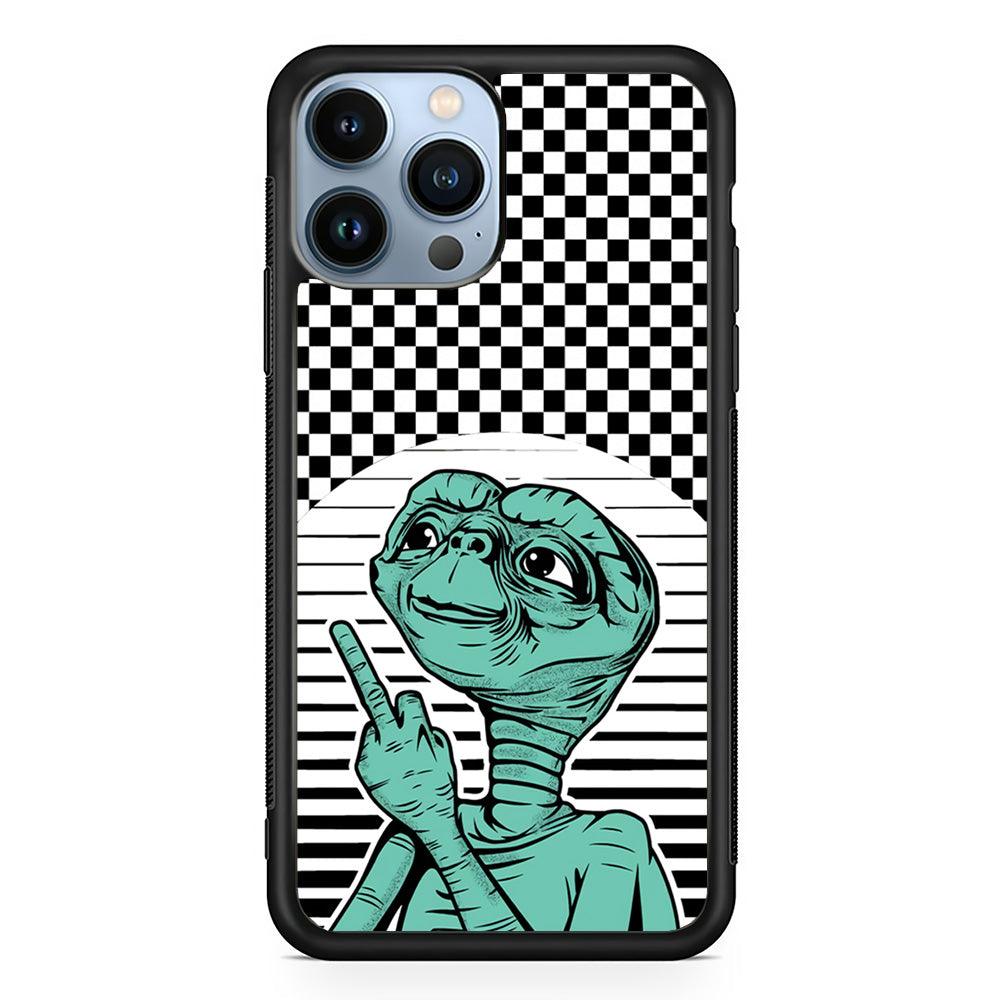 Alien Jobs iPhone 14 Pro Max Case-Rubber Black (2D Case)-Oxvistore