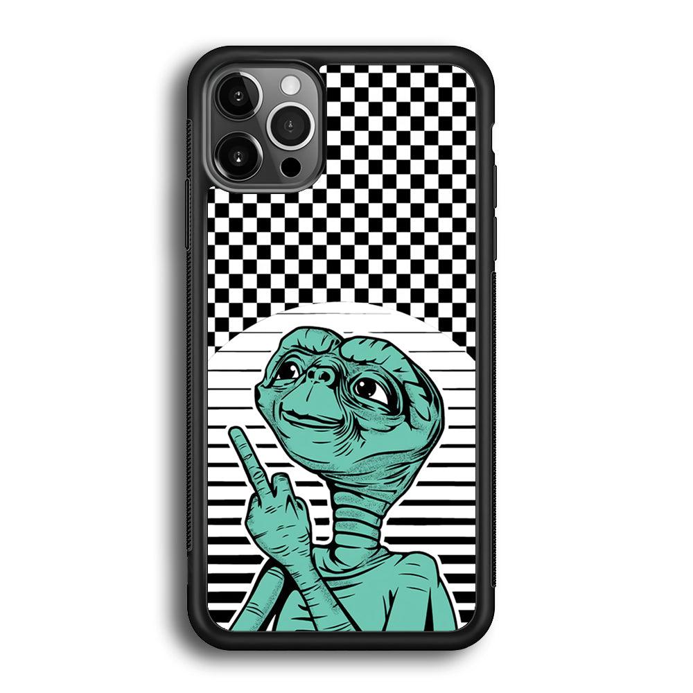 Alien Jobs iPhone 12 Pro Case-Rubber Black (2D Case)-Oxvistore