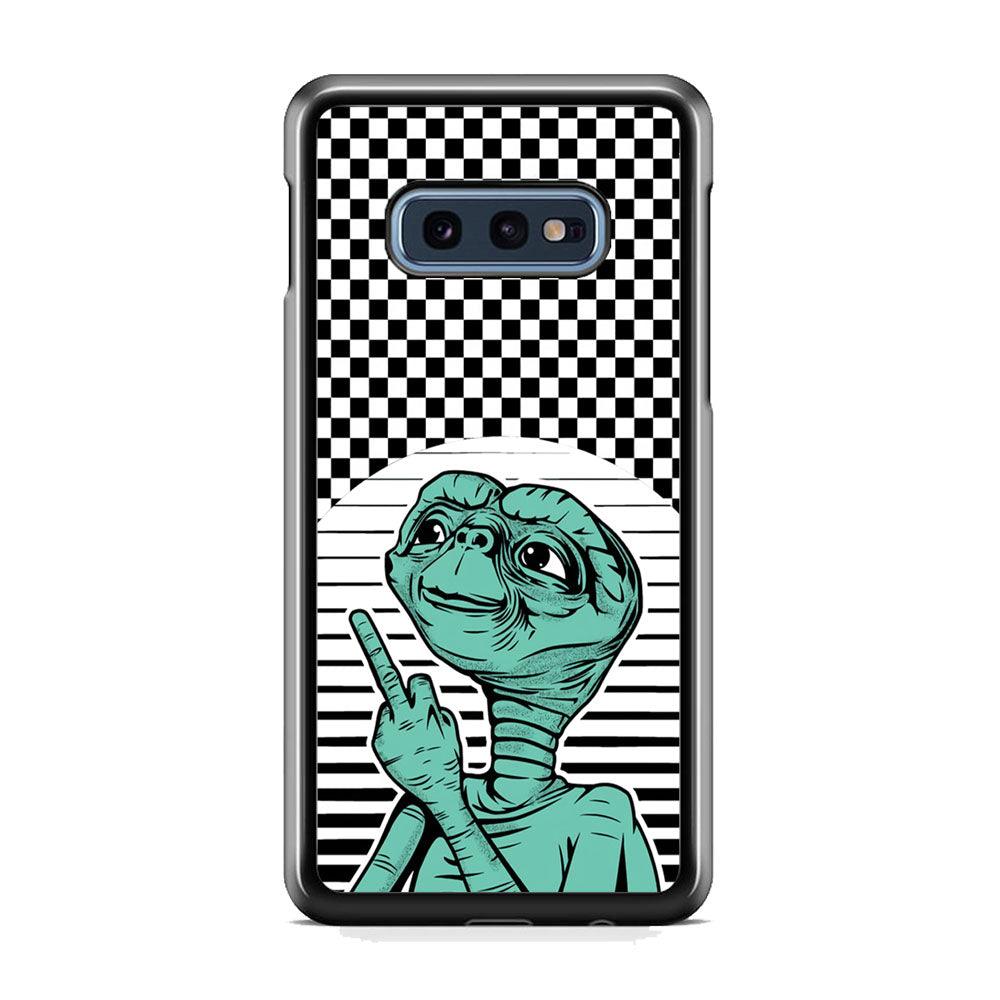 Alien Jobs Samsung Galaxy S10E Case-Rubber Black (2D Case)-Oxvistore