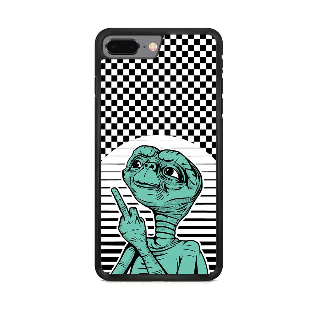 Alien Jobs iPhone 7 Plus Case-Rubber Black (2D Case)-Oxvistore