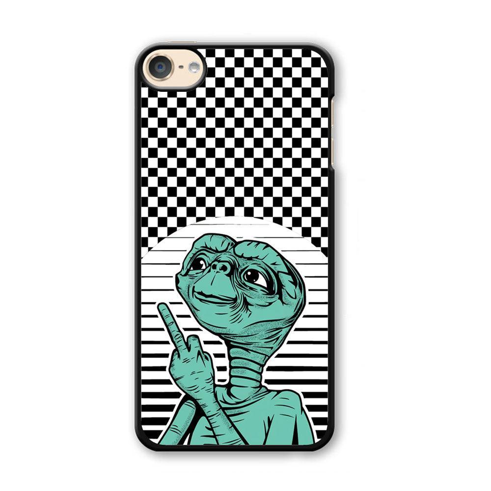 Alien Jobs iPod Touch 6 Case-Plastic Black (2D Case)-Oxvistore