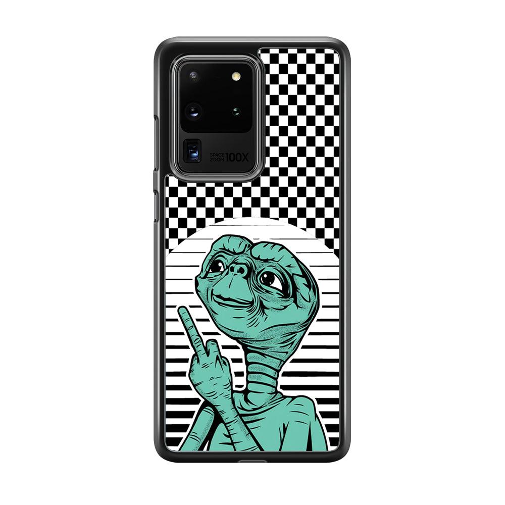 Alien Jobs Samsung Galaxy S20 Ultra Case-Rubber Black (2D Case)-Oxvistore