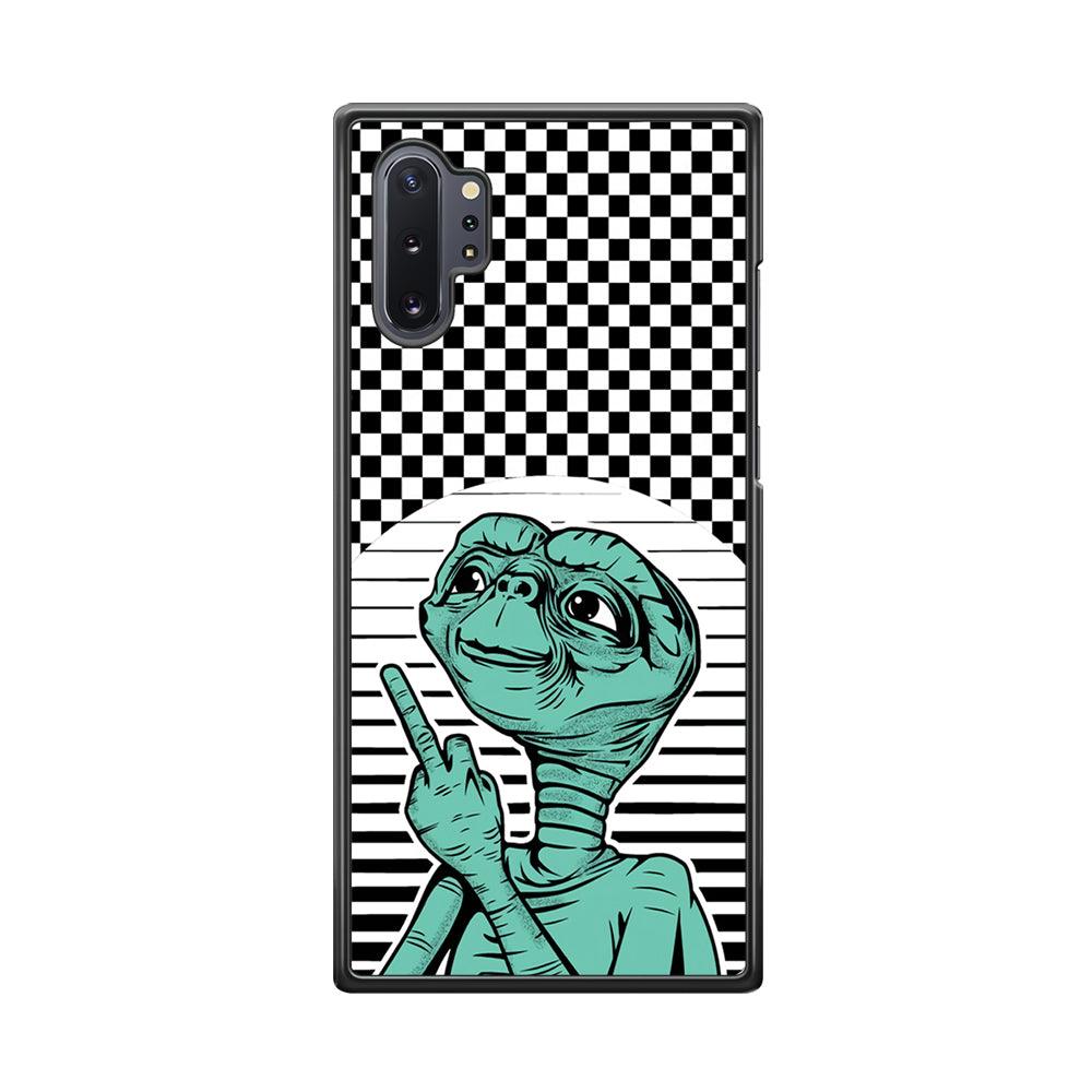 Alien Jobs Samsung Galaxy Note 10 Plus Case-Rubber Black (2D Case)-Oxvistore