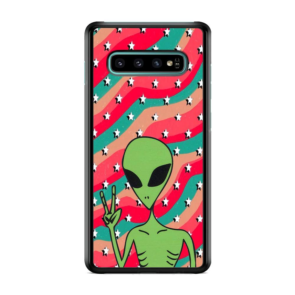 Alien Prove of Peace Samsung Galaxy S10 Case-3D Case-Oxvistore