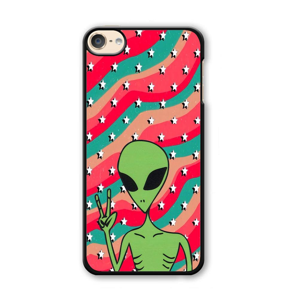 Alien Prove of Peace iPod Touch 6 Case-Plastic Black (2D Case)-Oxvistore