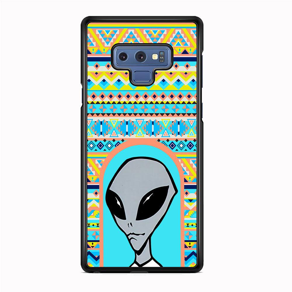 Alien Sign of Dome Samsung Galaxy Note 9 Case-Rubber Black (2D Case)-Oxvistore
