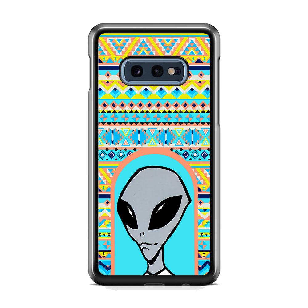 Alien Sign of Dome Samsung Galaxy S10E Case-Rubber Black (2D Case)-Oxvistore