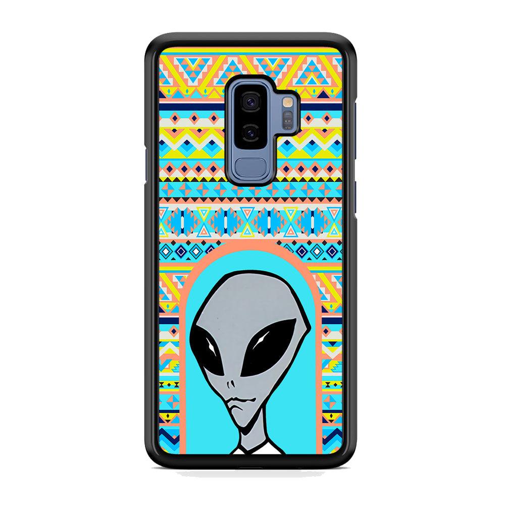 Alien Sign of Dome Samsung Galaxy S9 Plus Case-Rubber Black (2D Case)-Oxvistore