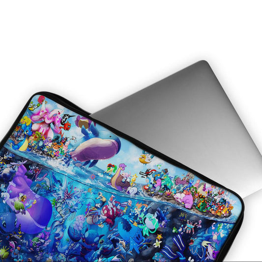 All Water Pokemon Colorfull Laptop Sleeve Protective Cover-Oxvistore
