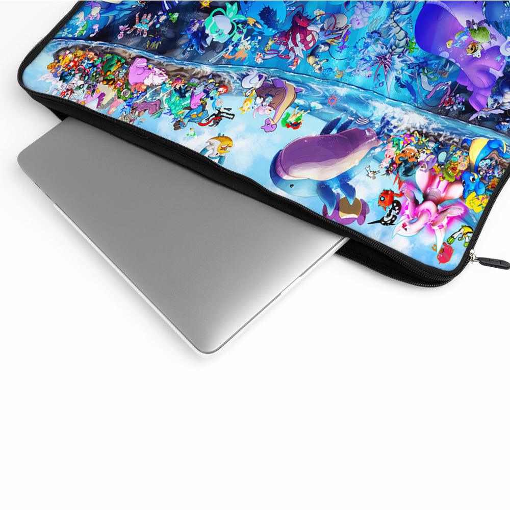 All Water Pokemon Colorfull Laptop Sleeve Protective Cover-Oxvistore