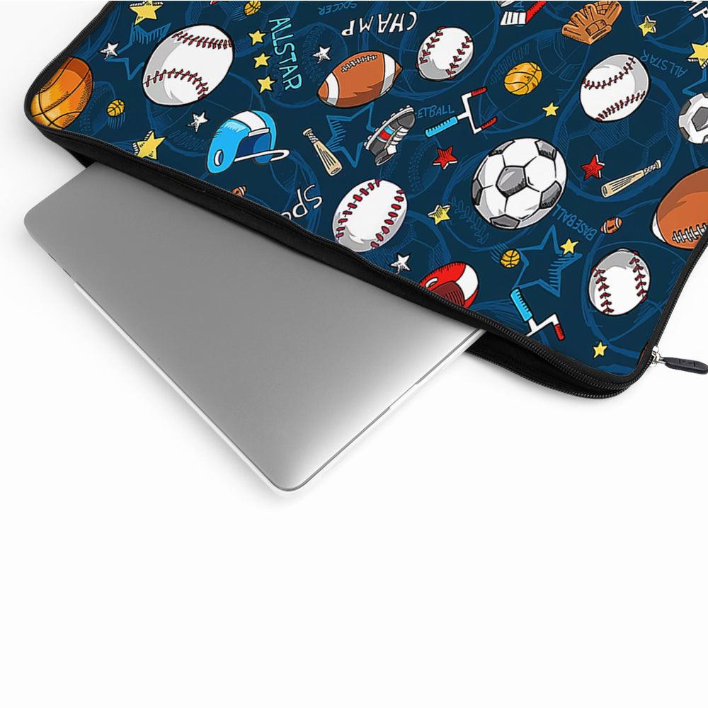Allstar Sport Set Pattern Laptop Sleeve Protective Cover-Oxvistore