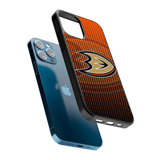 Anaheim Ducks Dot 2D Rubber Phone Case-Oxvistore