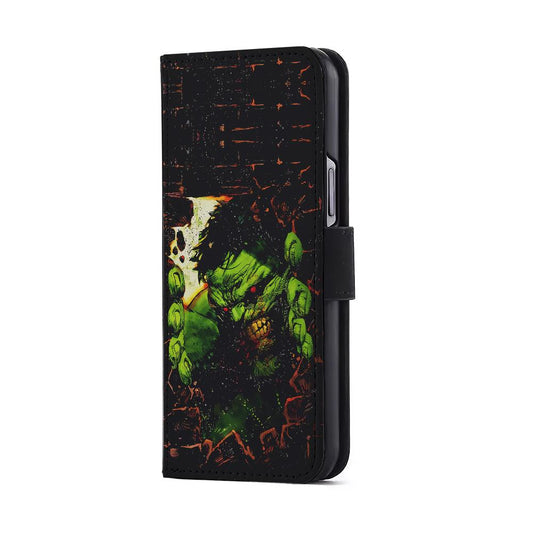 Angry Hulk Scary Face Flip Wallet Phone Case-Oxvistore